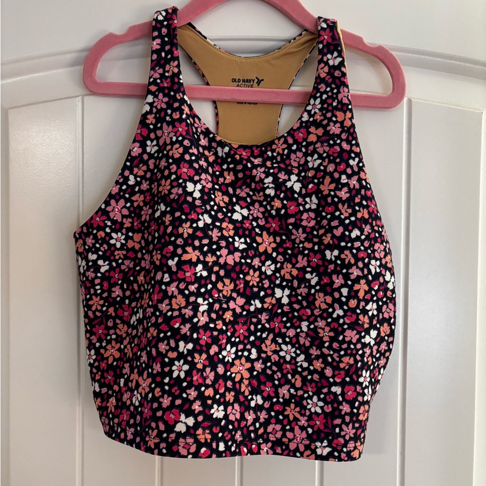 Old Navy Active Girl’s Powersoft Sports Bra Floral XL